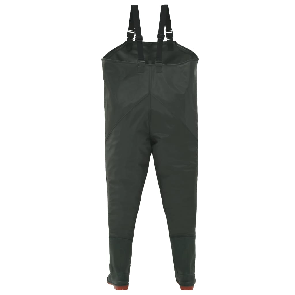 NNEVL Wading Pants with Boots Green Size 44